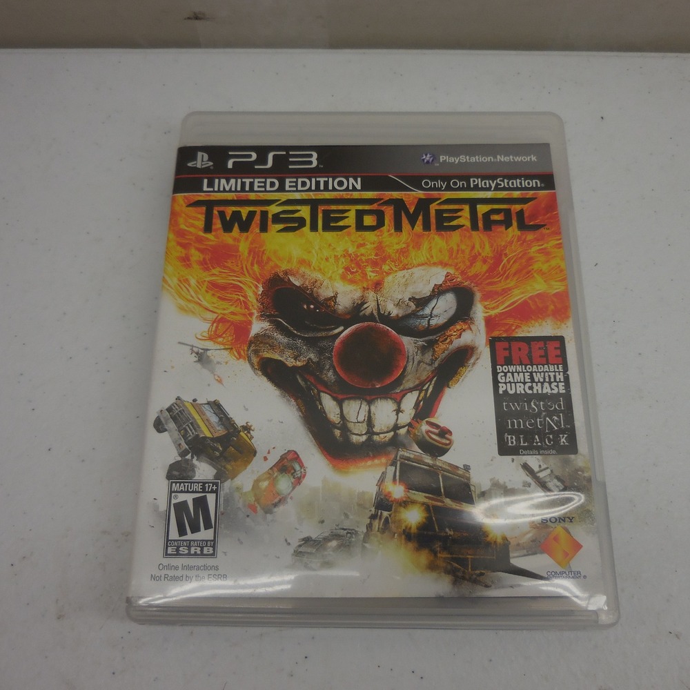 Twisted Metal Limited Edition Sony PlayStation 3 PS3 Game with Manual BCUS 98106